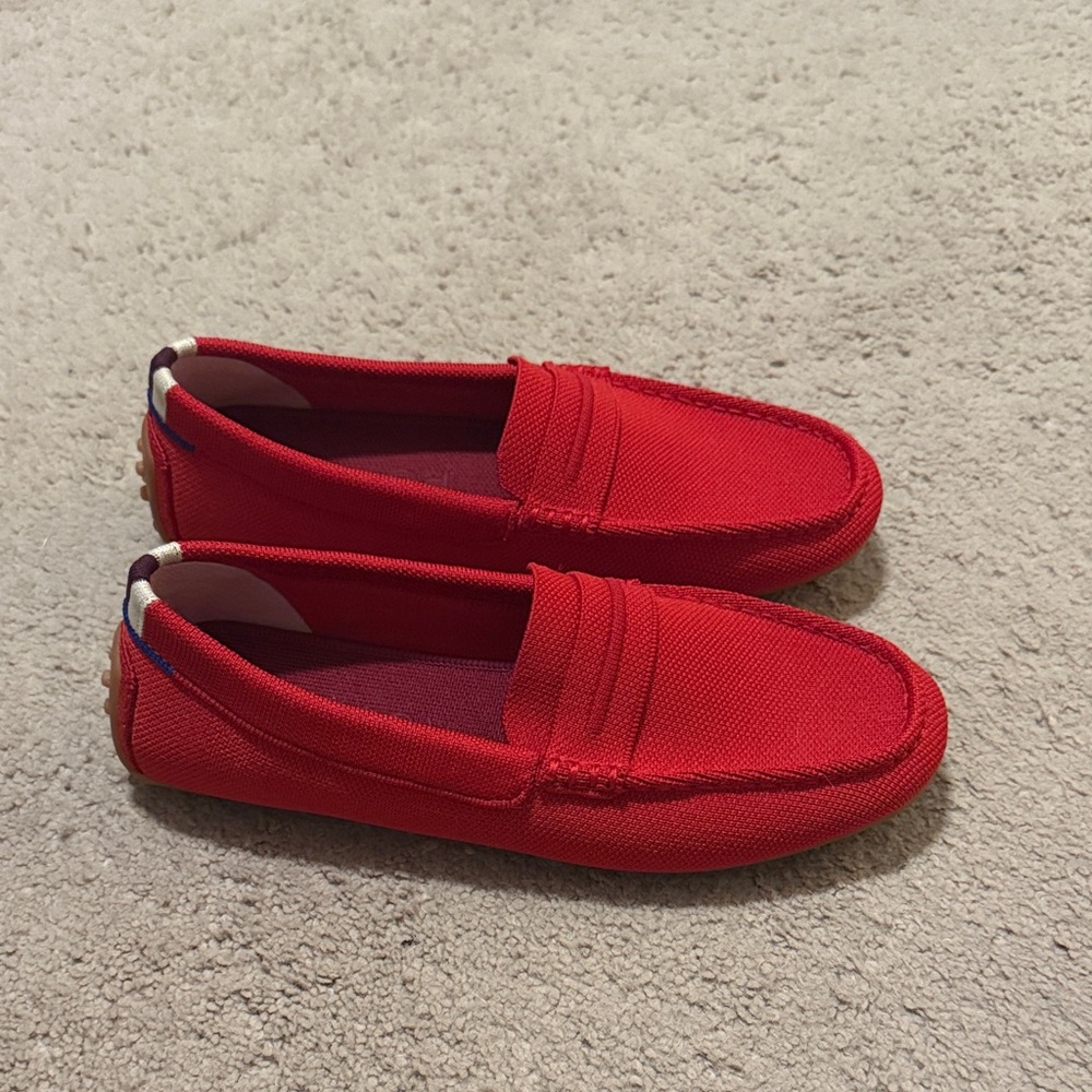 Rothy’s The Driver Driving Loafers | Red | US 8.5 | Excellent Condition